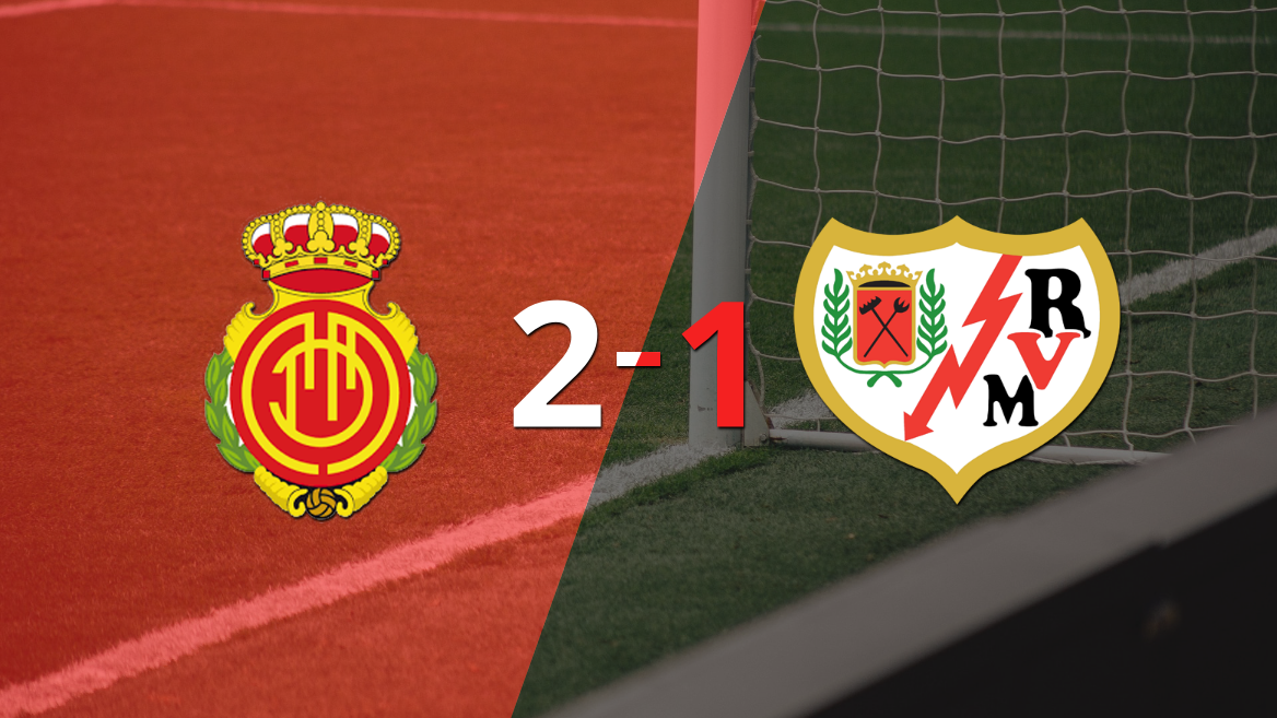 Mallorca logra 3 puntos al vencer de local a Rayo Vallecano 2-1