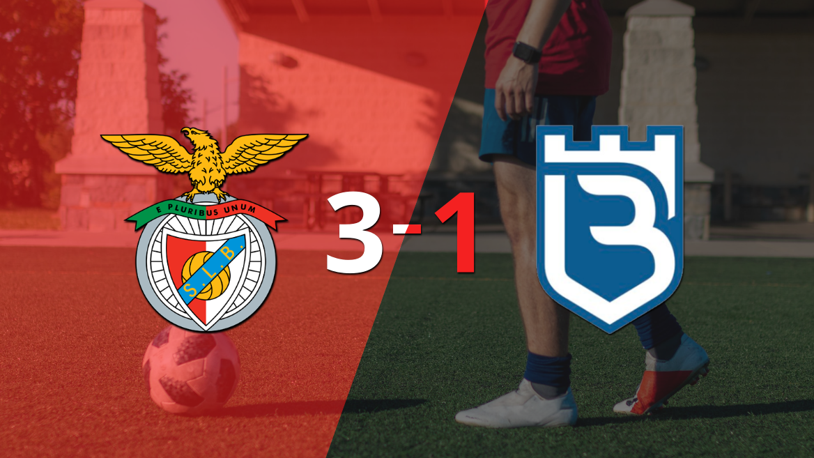 Triplete de Darwin Núñez en el triunfo de Benfica ante Belenenses por 3-1