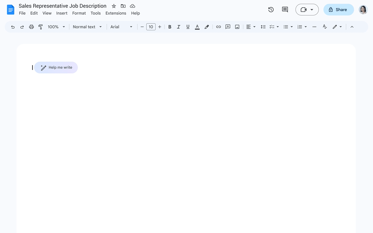 Google Docs usará inteligencia artificial para sugerir textos basados en los títulos de los documentos.