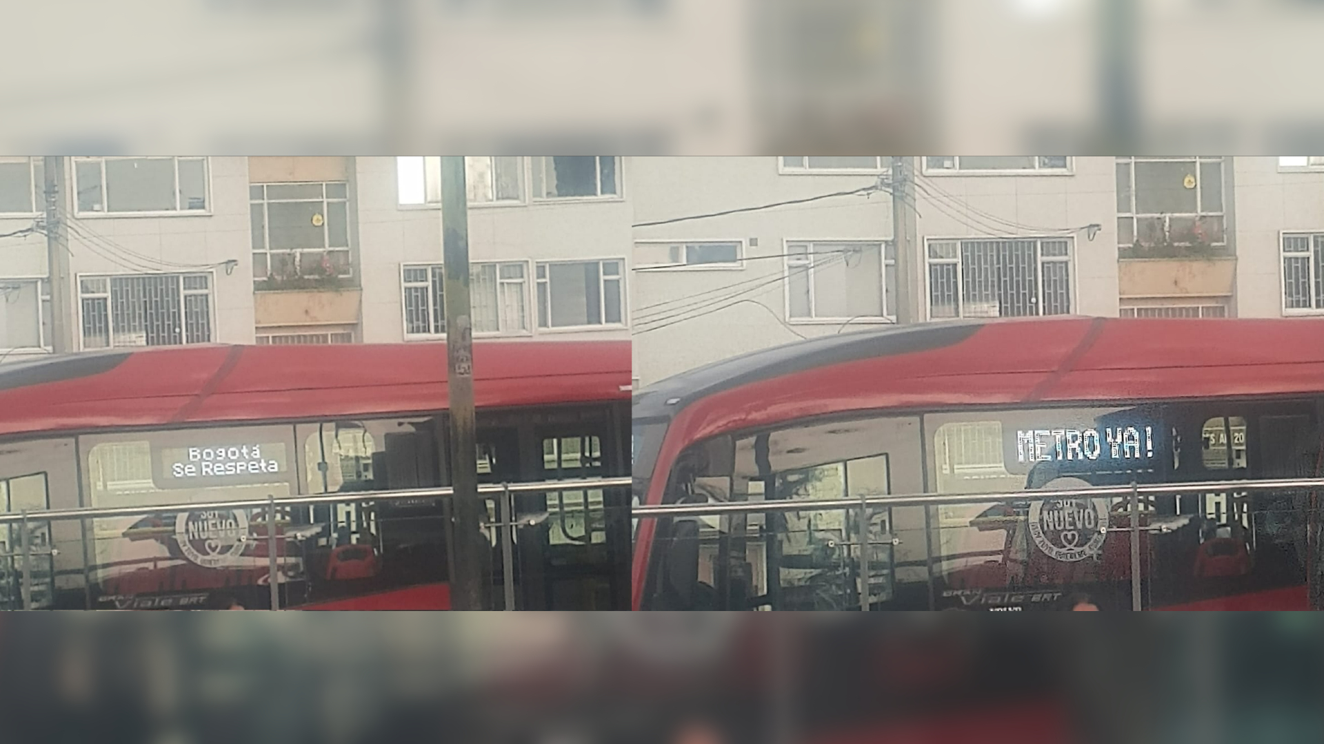 “Metro Ya” y “Bogotá se respeta”, los mensajes que le habría enviado Claudia López a Gustavo Petro en TransMilenio