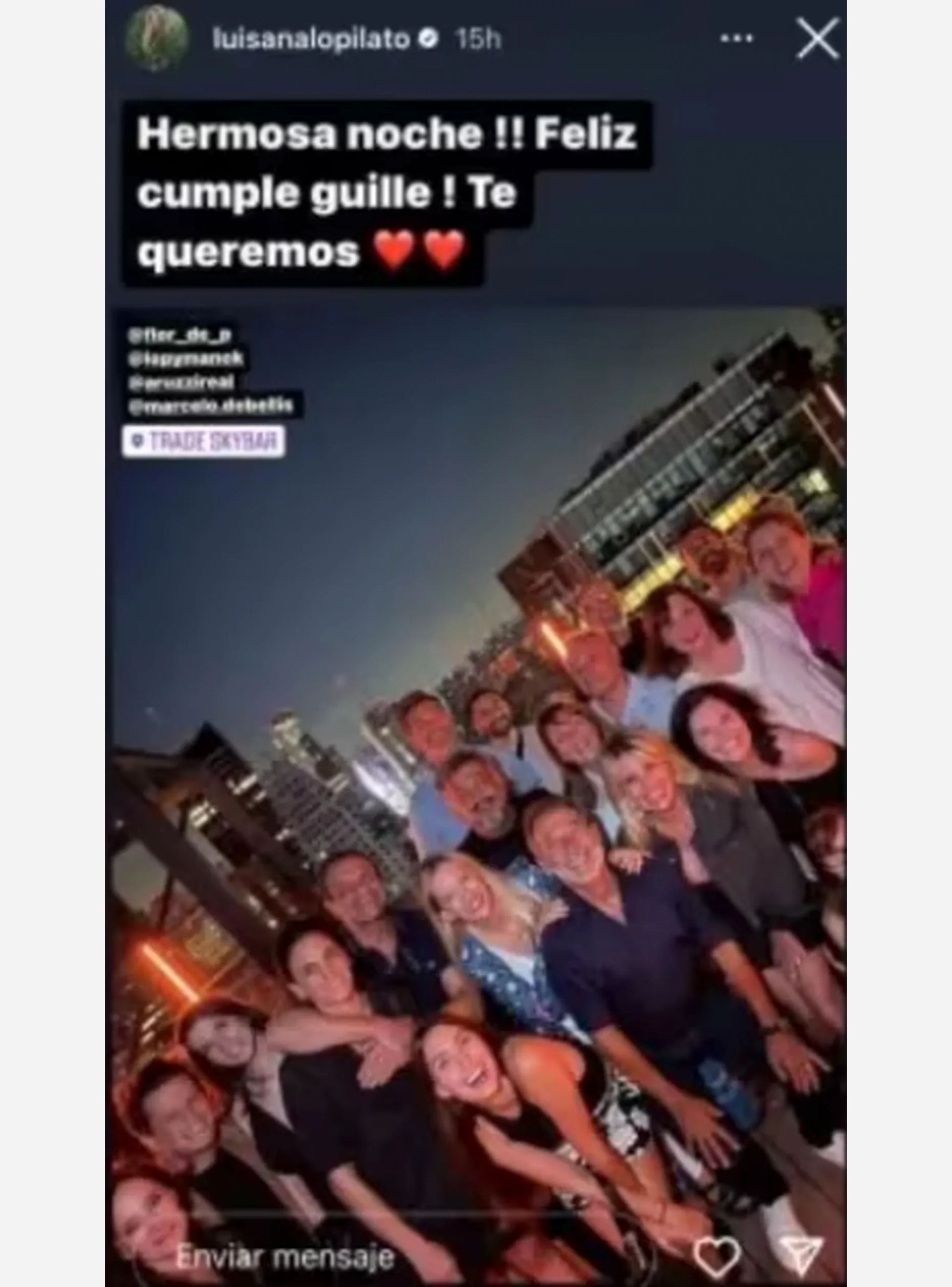 El Cumpleaños De Guillermo Francella Celebración En El Teatro Y Cena Con Sus Compañeros Y 3857