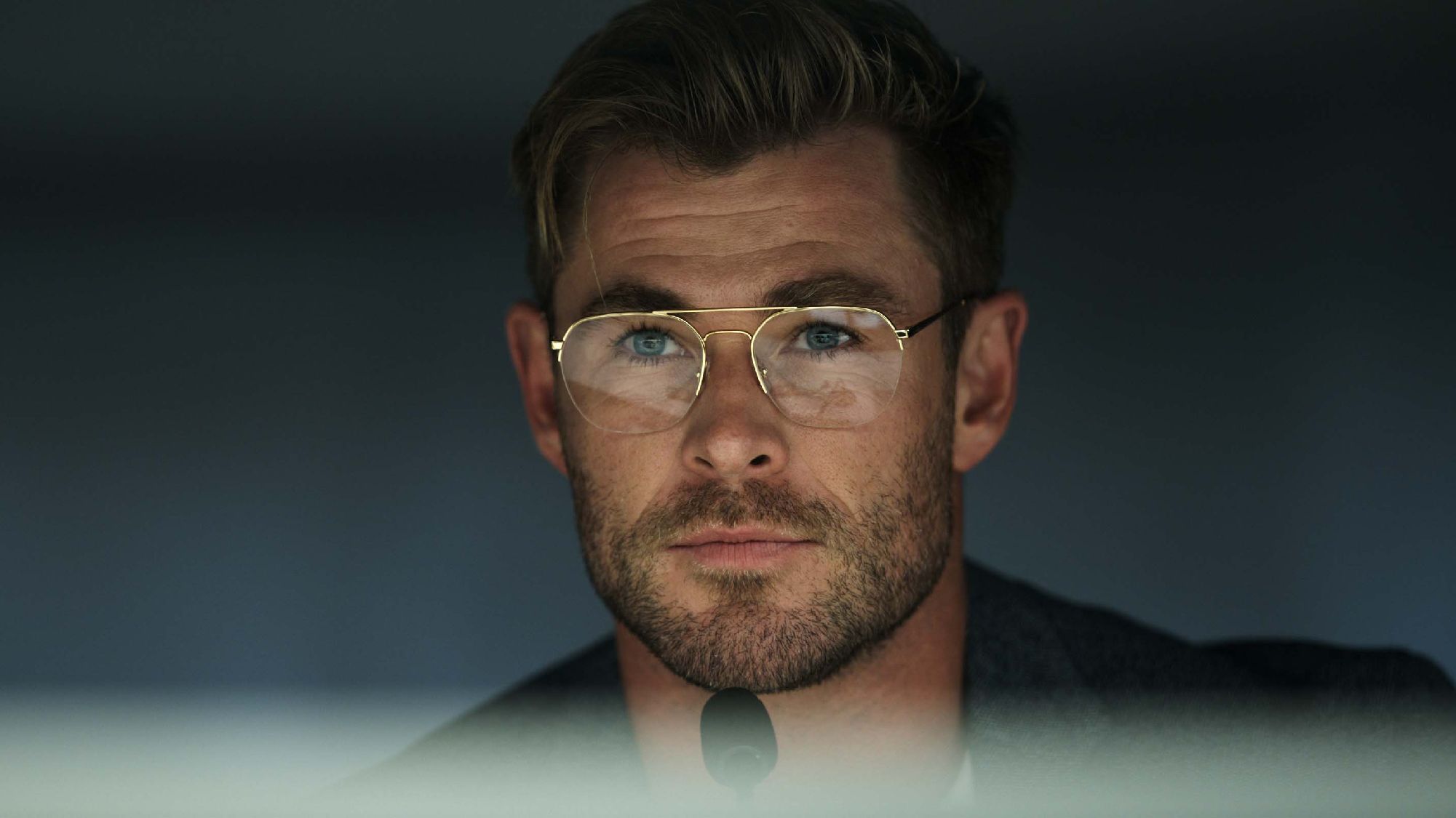 Chris Hemsworth interpretó al científico Steve Abnesti en "cabeza de araña".  (Netflix)