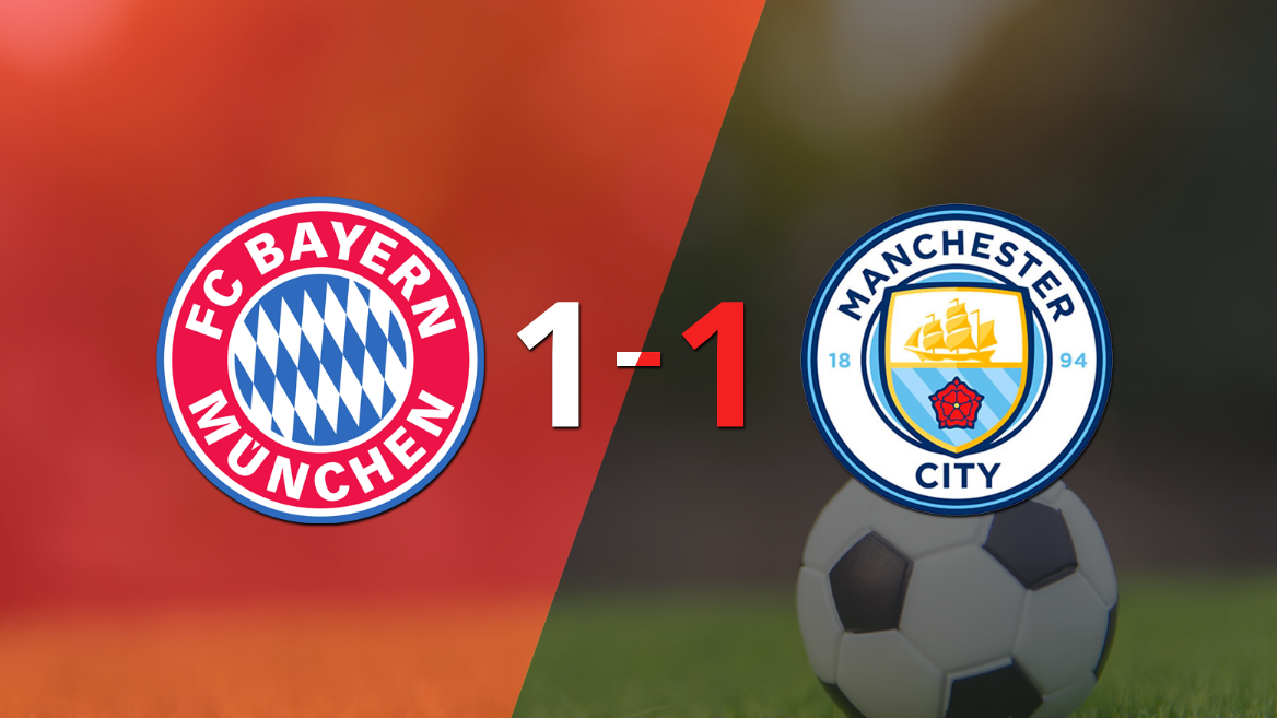 Manchester City igualó con Bayern Múnich, pero se clasificó a Semifinales
