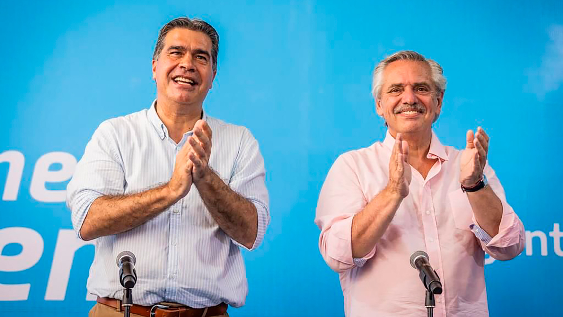Alberto Fernández y Jorge Capitanich