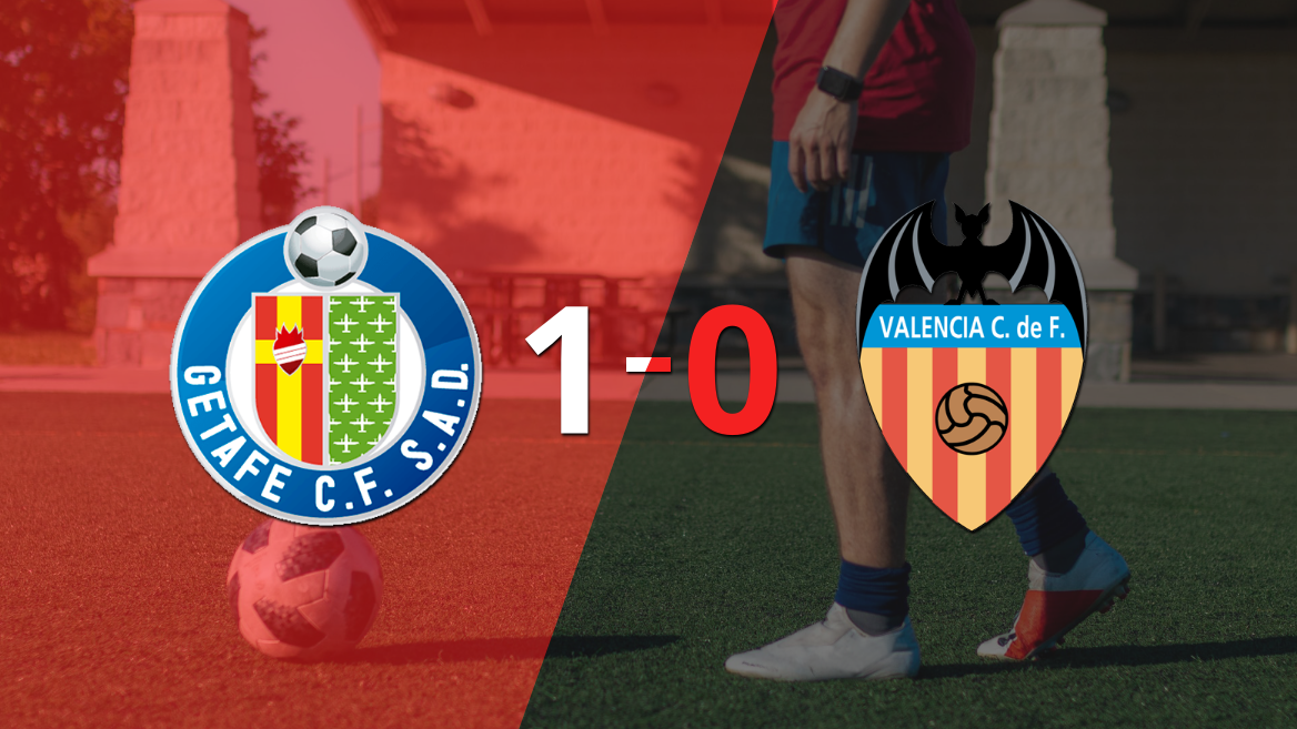 Con lo justo, Getafe venció a Valencia 1 a 0 en el estadio Coliseum Alfonso Pérez
