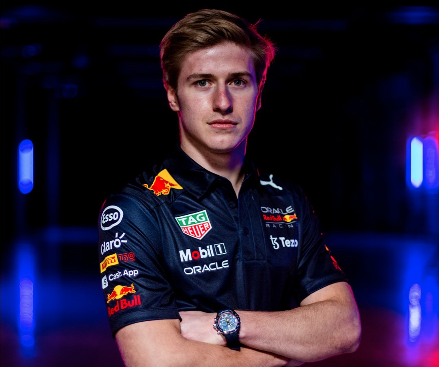 Juri Vips, piloto de desarrollo de la academia de Red Bull Racing (Foto: Twitter/@redbullracing)