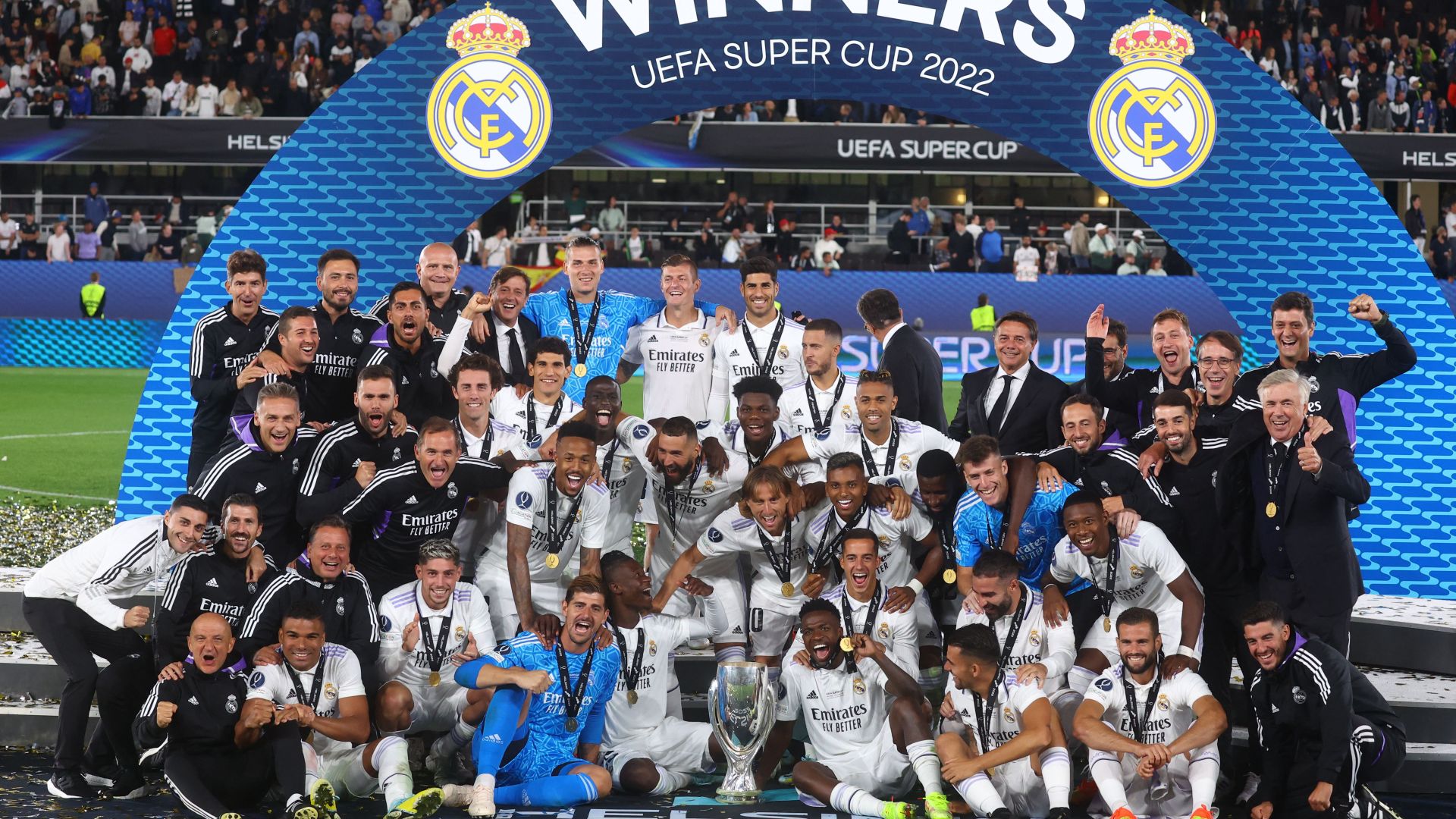 Real Madrid campeón de la Supercopa de Europa: venció 2-0 a Eintracht Frankfurt
