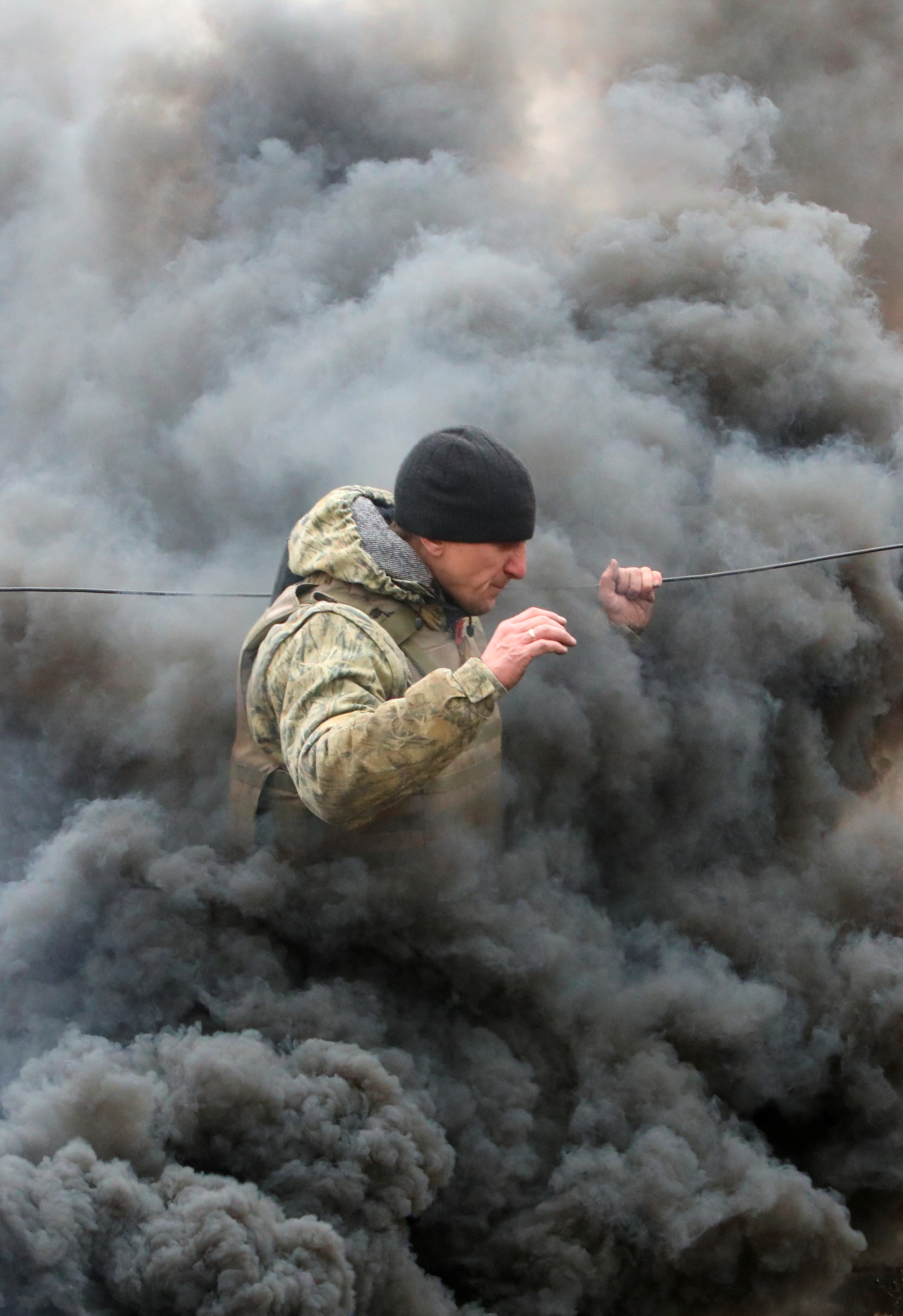 Entrenamiento militar para reservistas en Kharkiv (REUTERS/Vyacheslav Madiyevskyy)