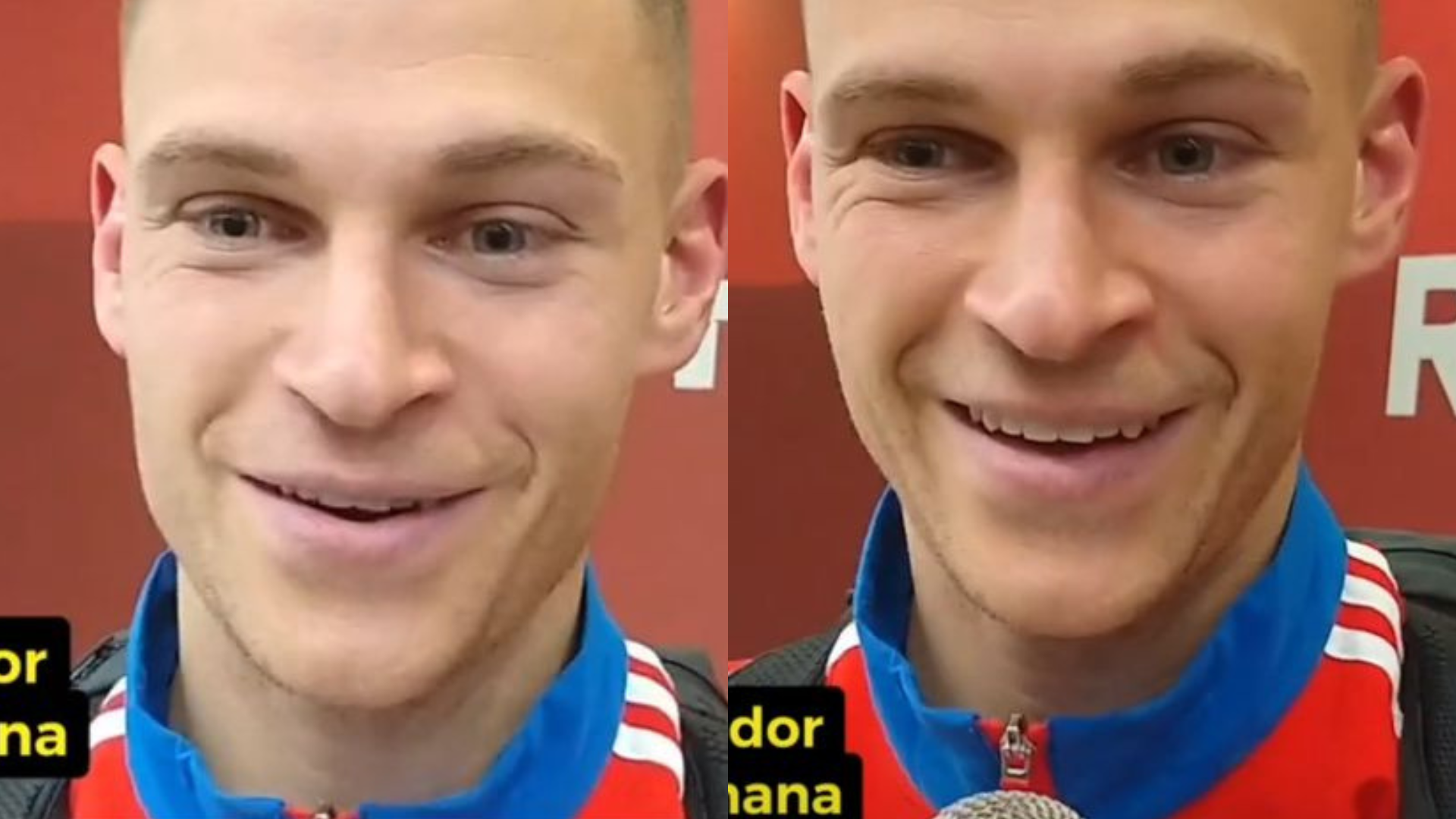 Joshua Kimmich's reaction when asked about Peru vs Germany.