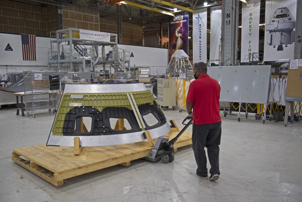 One of the first pieces in the Artemis III mission, which will take a woman and a man to land on the moon / NASA