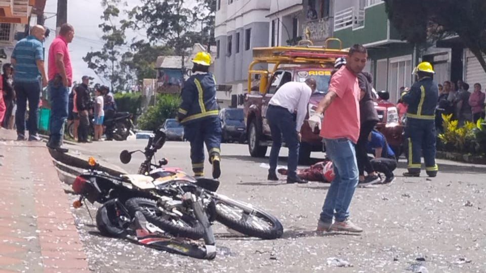 Explotó una moto que llevaba pólvora en Riosucio, Caldas