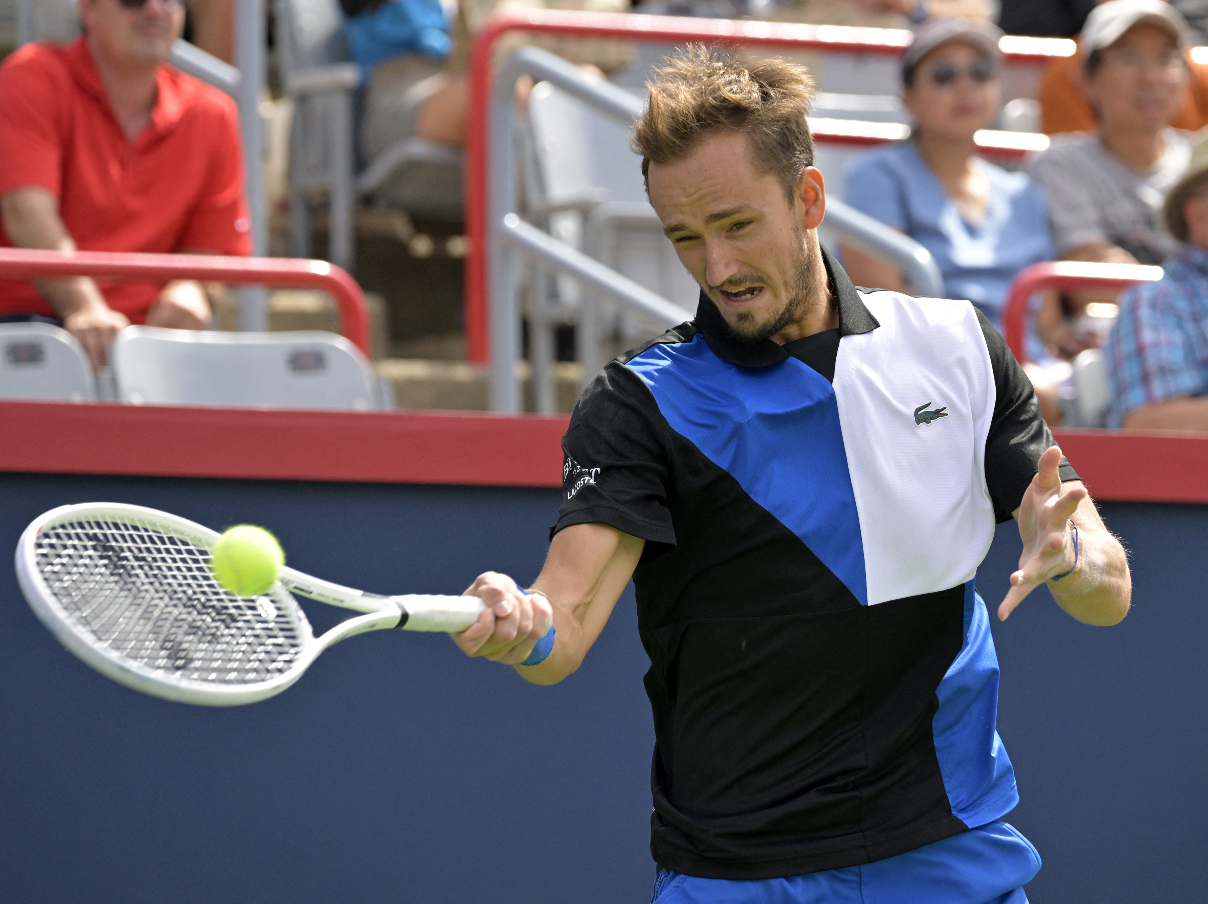Daniil Medvedev (Eric Bolte-USA TODAY SPORTS) in a game against Nick Kyrgios last Wednesday