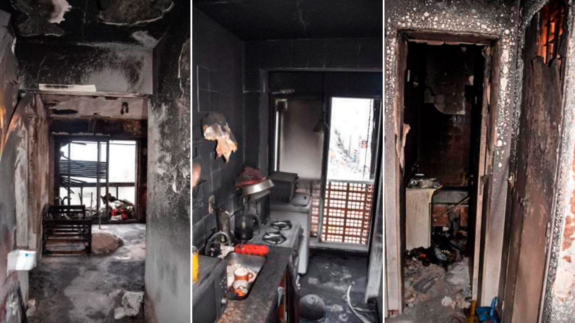 Las imágenes del departamento de Felipe Pettinato tras el incendio en el  que murió un médico neurólogo - Infobae