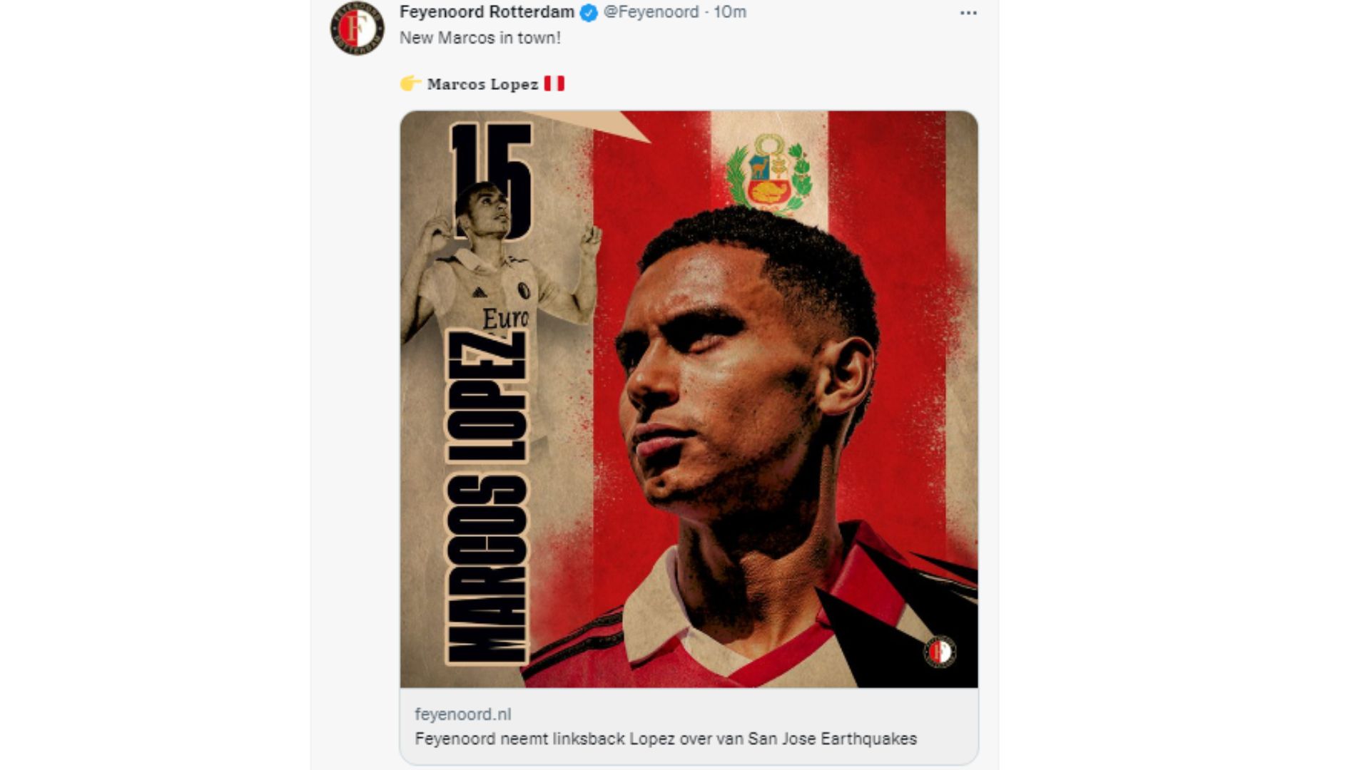 Marcos López Fue Oficializado Por Feyenoord De Países Bajos Y Estampó