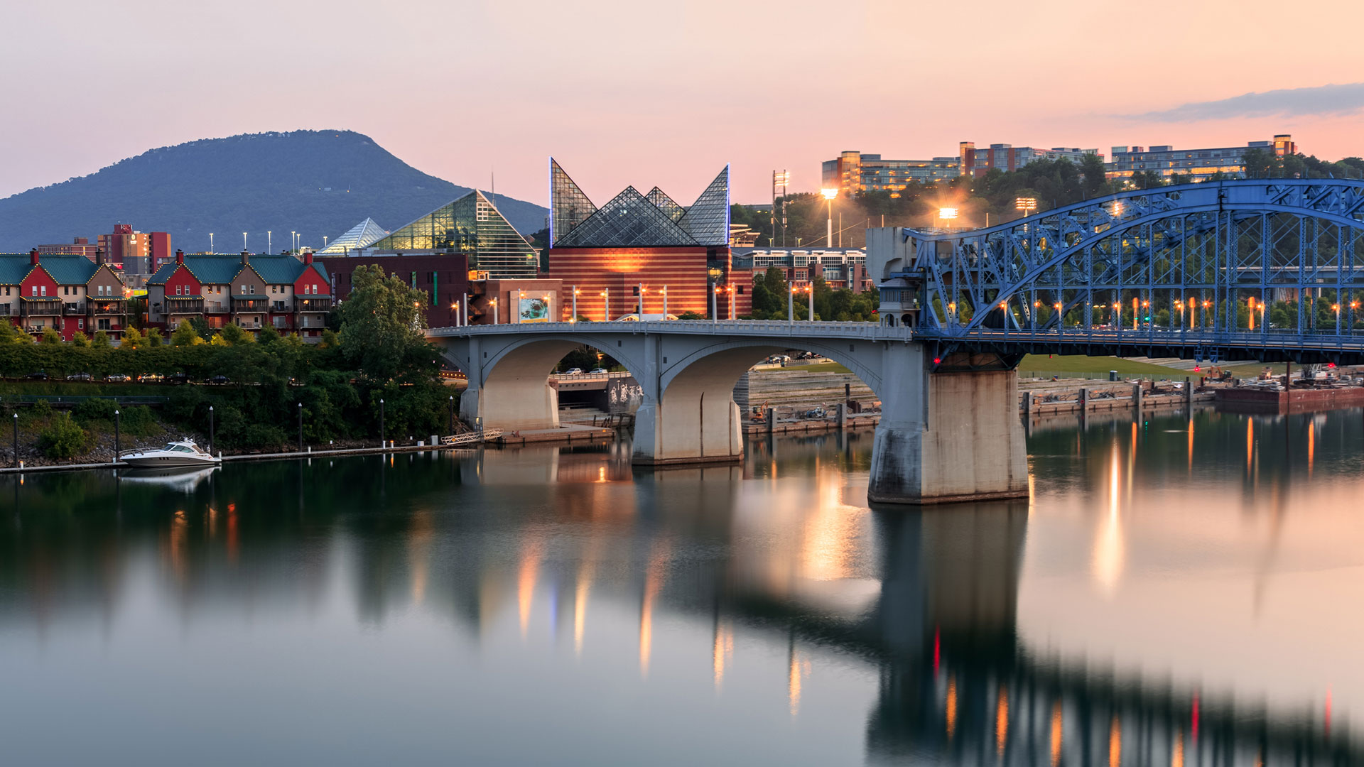 A bridge in the city of Chattanooga, where the median home is worth $397,000