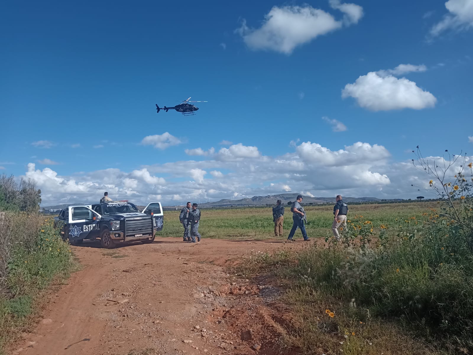 Se usó una camioneta para derrumbar parte de la pared (Foto: SSP-Zacatecas)