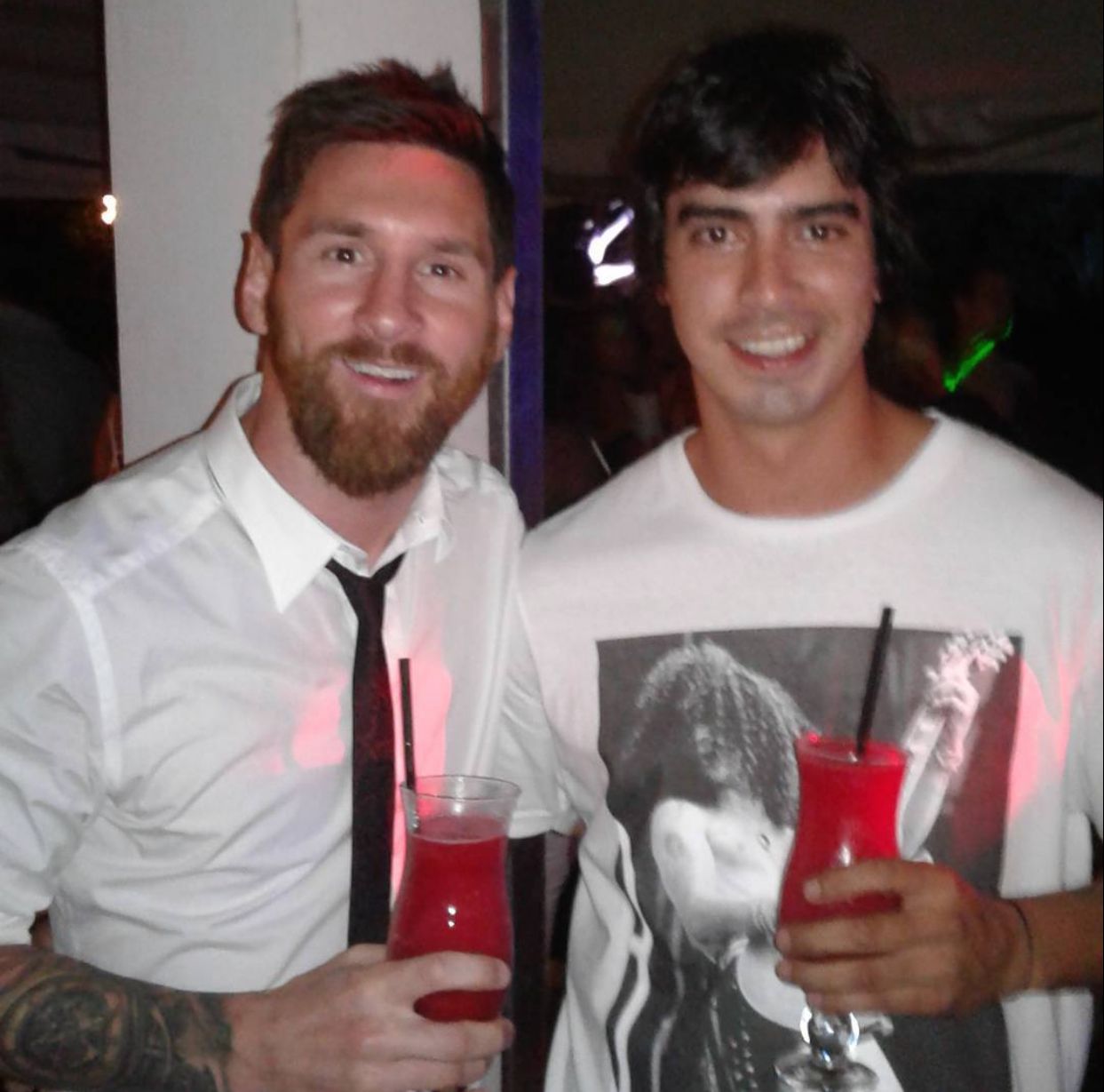 Leo Messi y Diego Vallejos, amigos desde la infancia