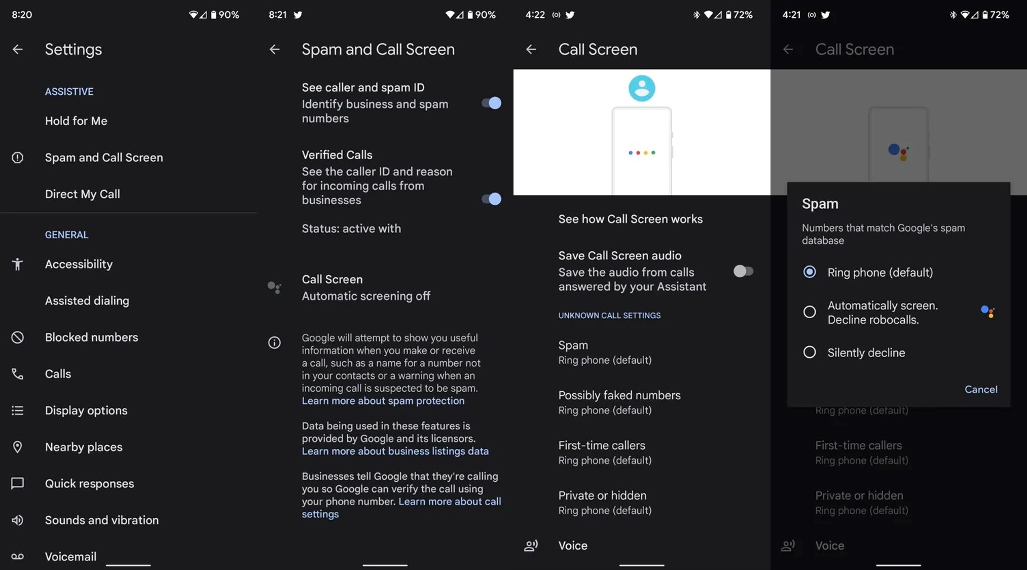 Identificar llamadas de Spam en un smartphone Google Pixel. (The Verge)