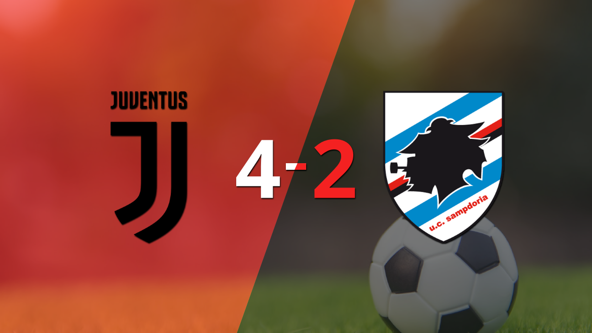 Con dos goles de Adrien Rabiot, Juventus venció a Sampdoria