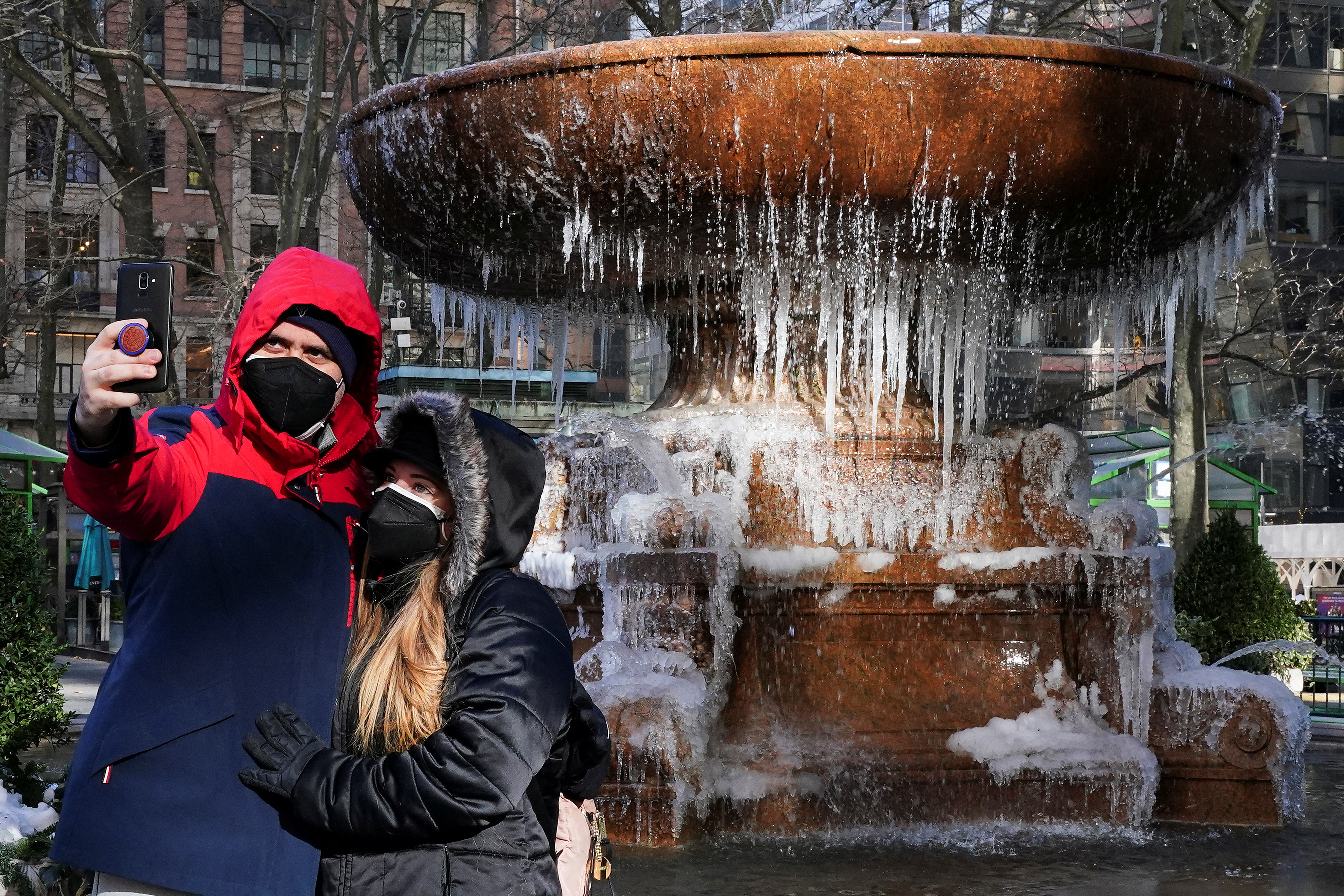 Temperaturas bajo cero de aquí al sábado en buena parte de la nación (REUTERS/Carlo Allegri)