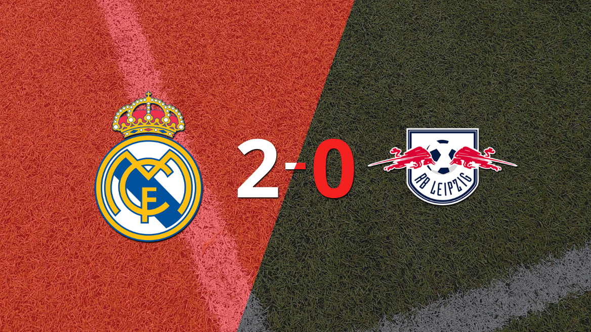 Real Madrid marcó dos veces en la victoria ante RB Leipzig en el estadio Santiago Bernabéu