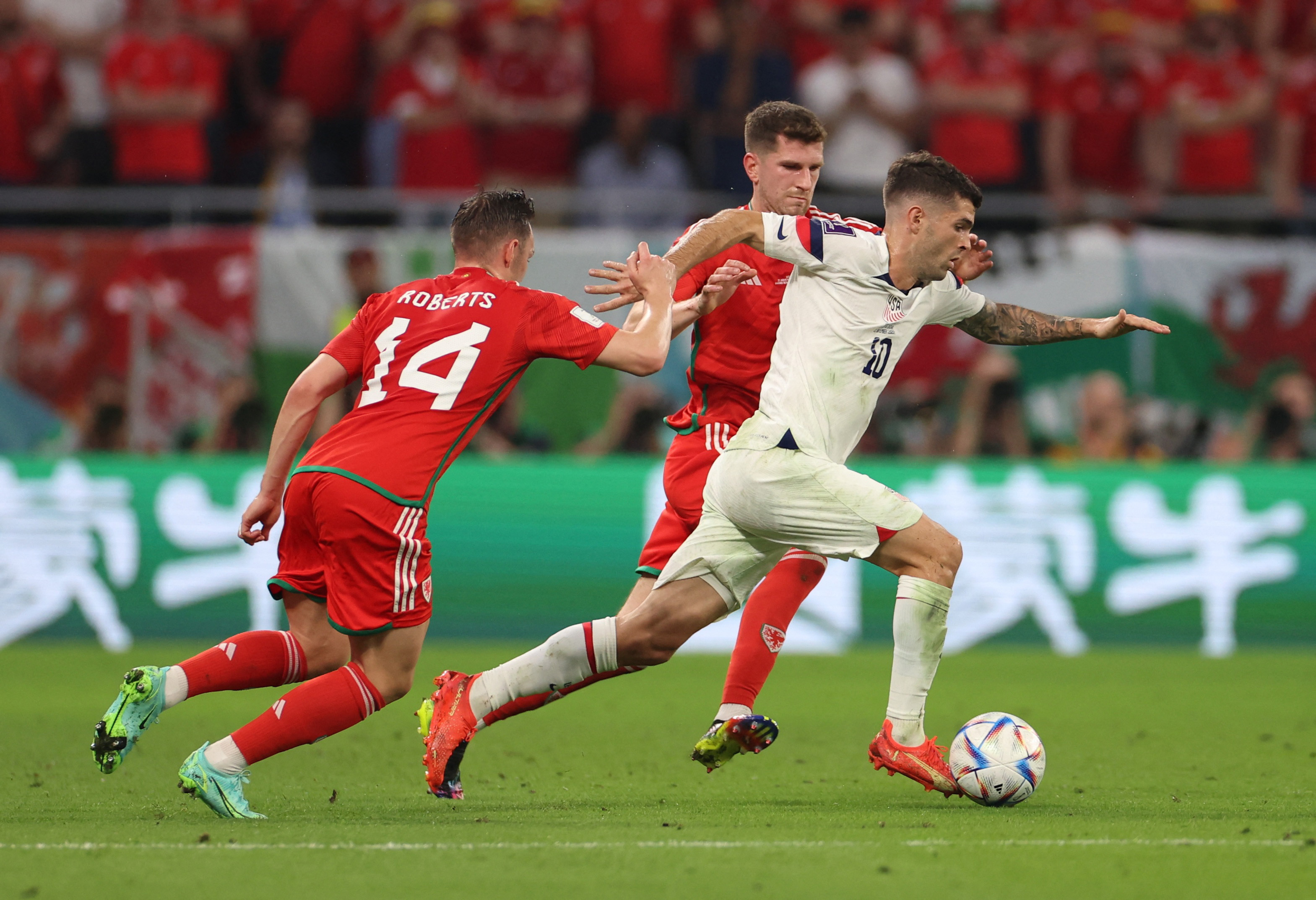 Christian Pulisic escaped between two rivals at sheer speed and perfectly enabled his teammate Timothy Weah to open the scoring (REUTERS/Pedro Nunes)