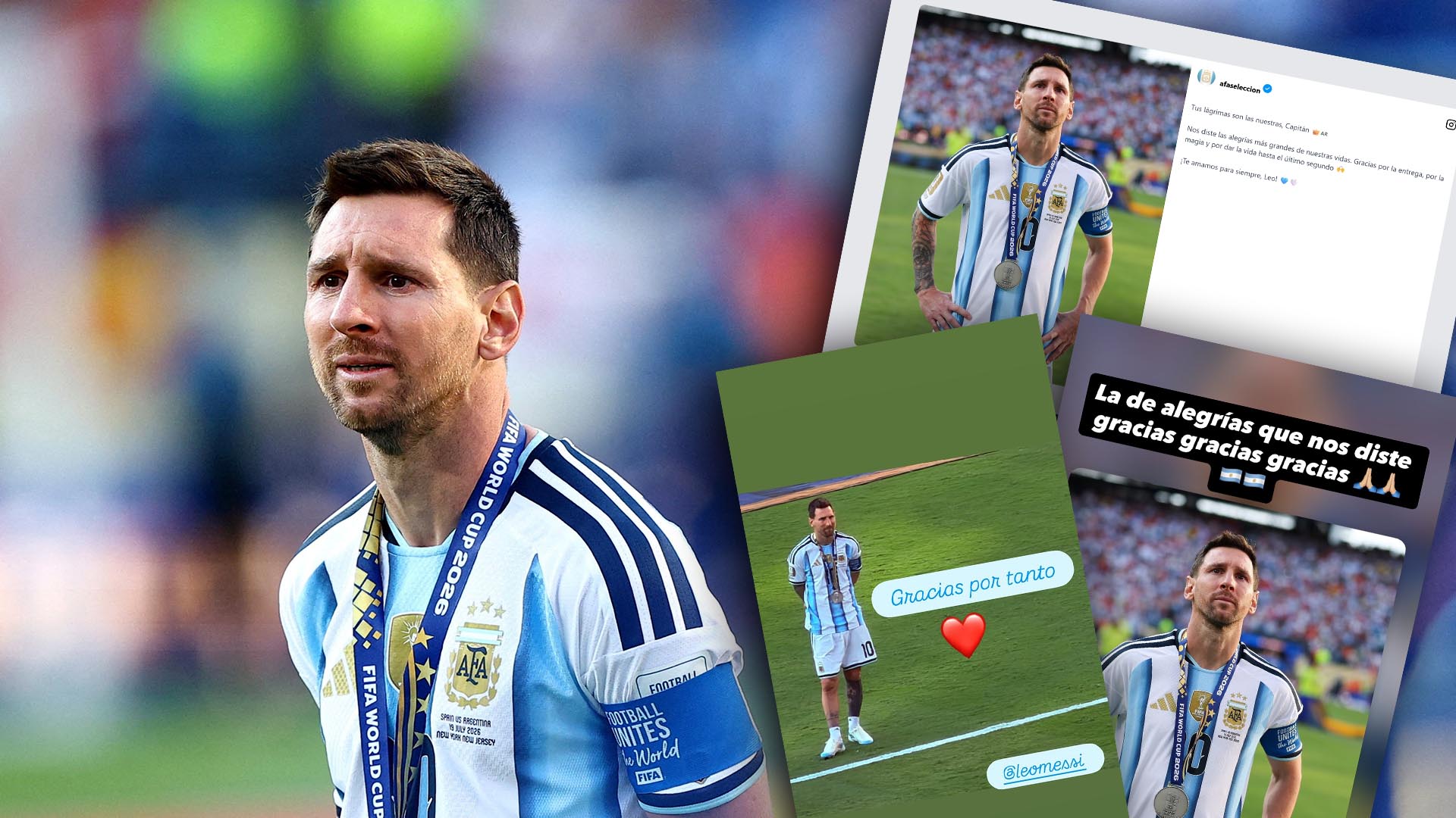 De la imagen de Messi que emocion&oacute; a Gin&oacute;bili al posteo de Colapinto: los mensajes del deporte argentino tras la final del Mundial