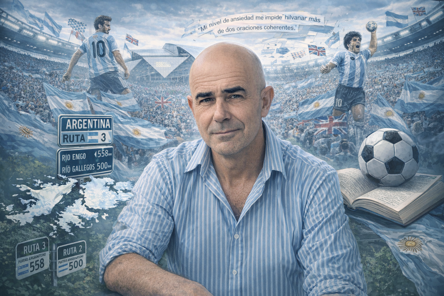 Eduardo Sacheri: por qu&eacute; el autor de libros sobre f&uacute;tbol y Malvinas se neg&oacute; a hablar antes del Argentina-Inglaterra