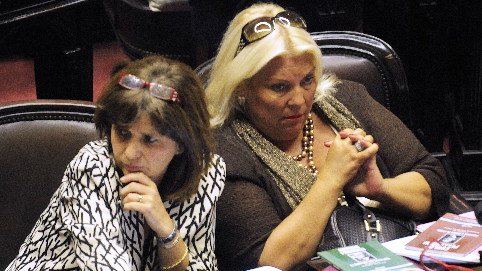 Tiempo parlamentario. Patricia Bullrich y Elisa Carrió, cuando compartían bancada en la Cámara de Diputados.