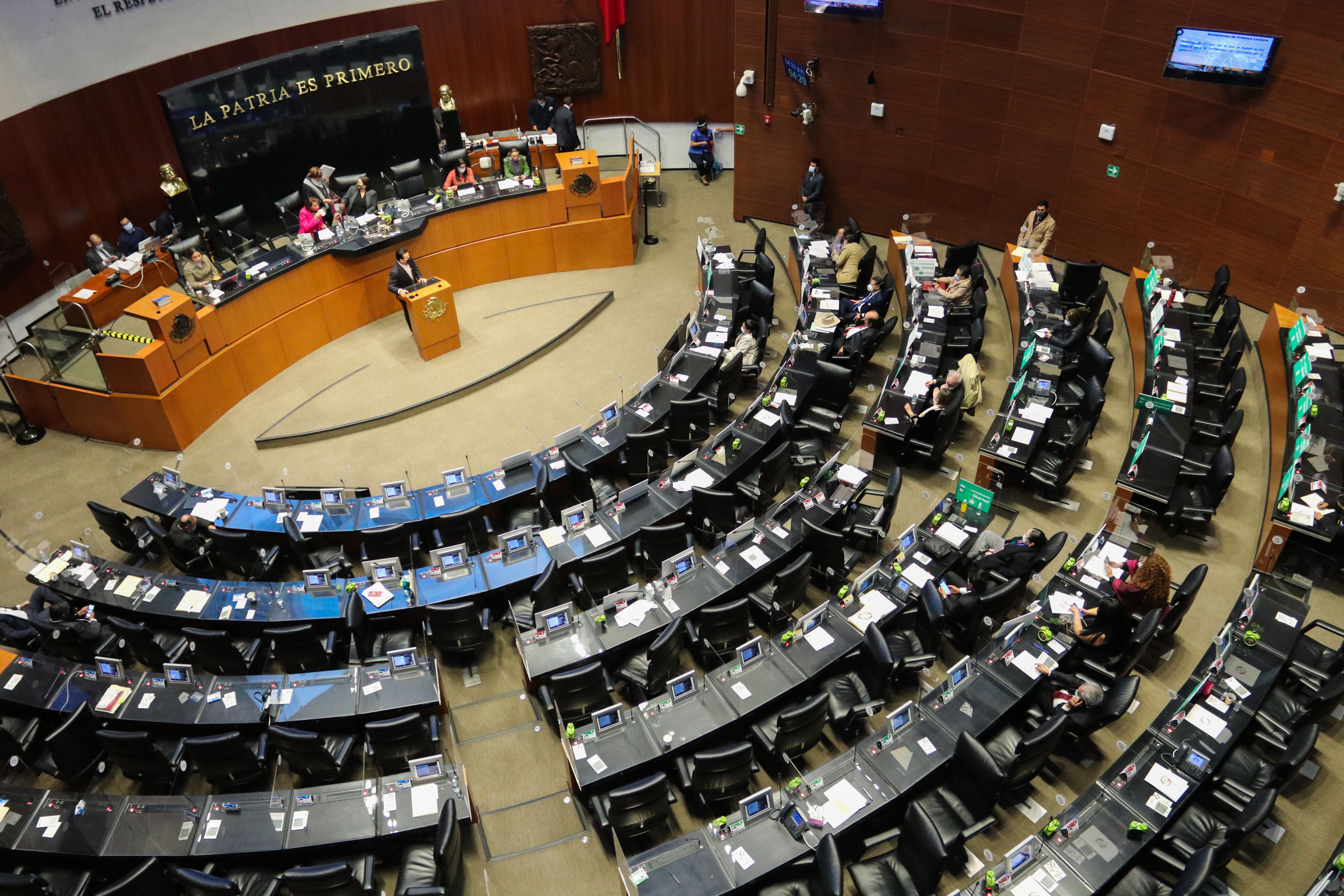 La Cámara de Senadores aprobó la reglamentación de la revocación de mandato (Foto: EFE / José Pazos)