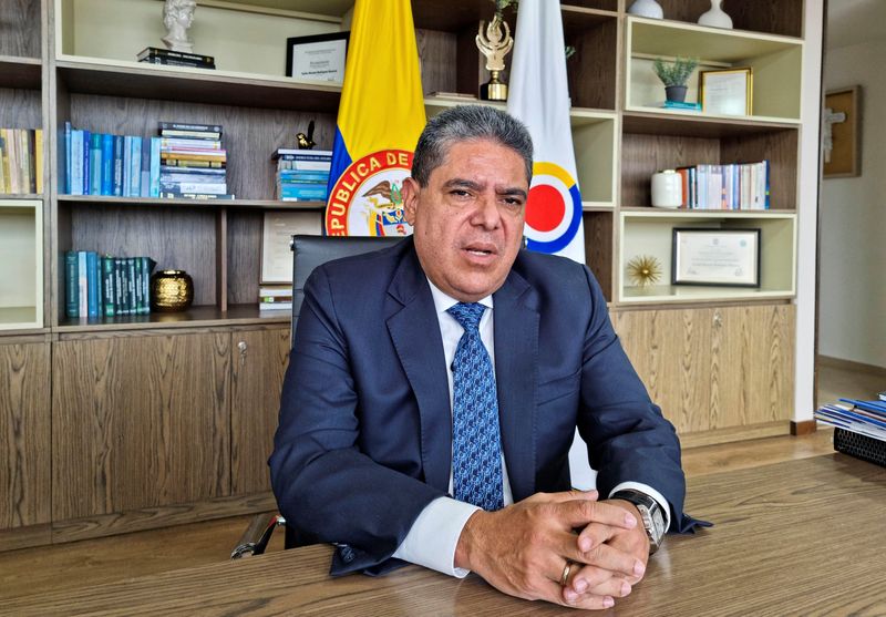 El contralor general de Colombia, Carlos Hernán Rodríguez, el 6 de marzo, 2023. REUTERS/Luis Jaime Acosta