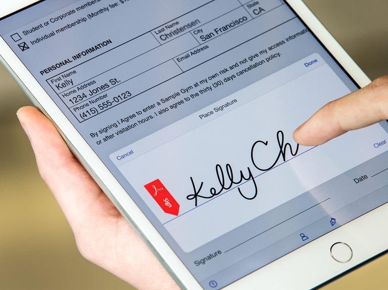Aplicaciones para firmar un documento desde el celular. (foto: Walac Noticias)