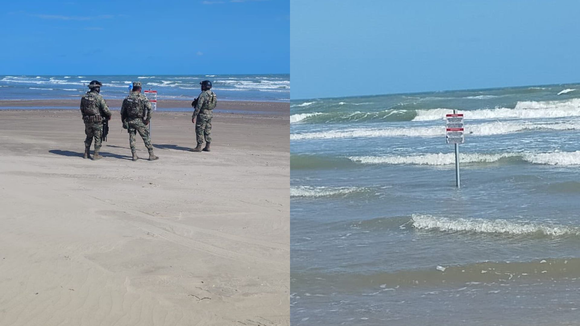 Esto dijo la Marina sobre letreros hallados en Playa Bagdad, en Tamaulipas - Infobae