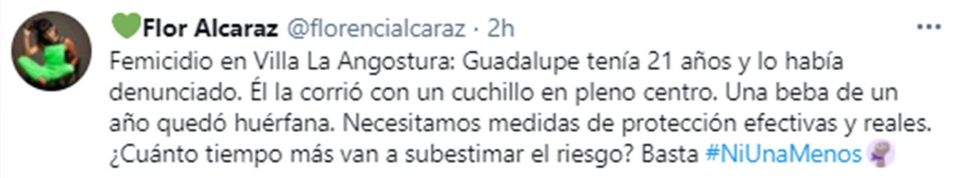 La periodista experta en género Florencia Alcaraz reclama medidas efectivas para proteger a las jóvenes que denuncian violencia de género