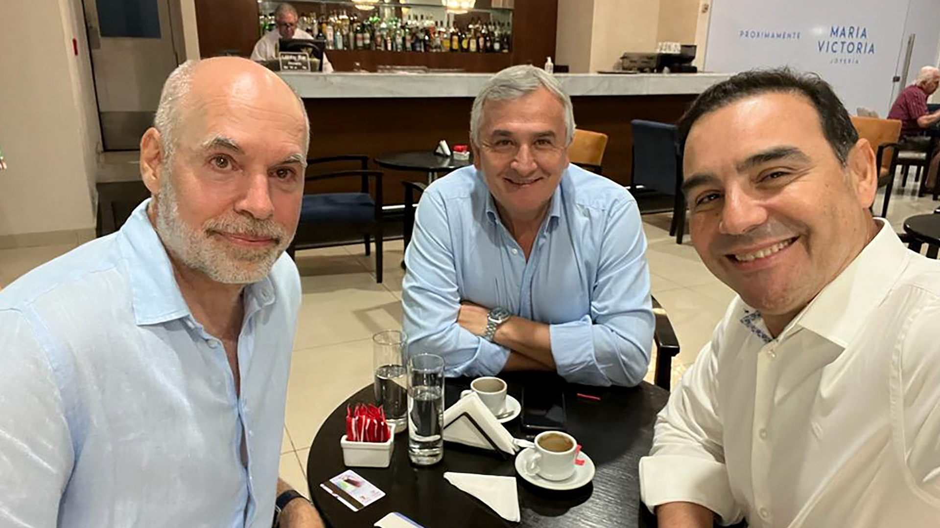 Horacio Rodríguez Larreta y Gerardo Morales visitaron a Gustavo Valdés en Corrientes