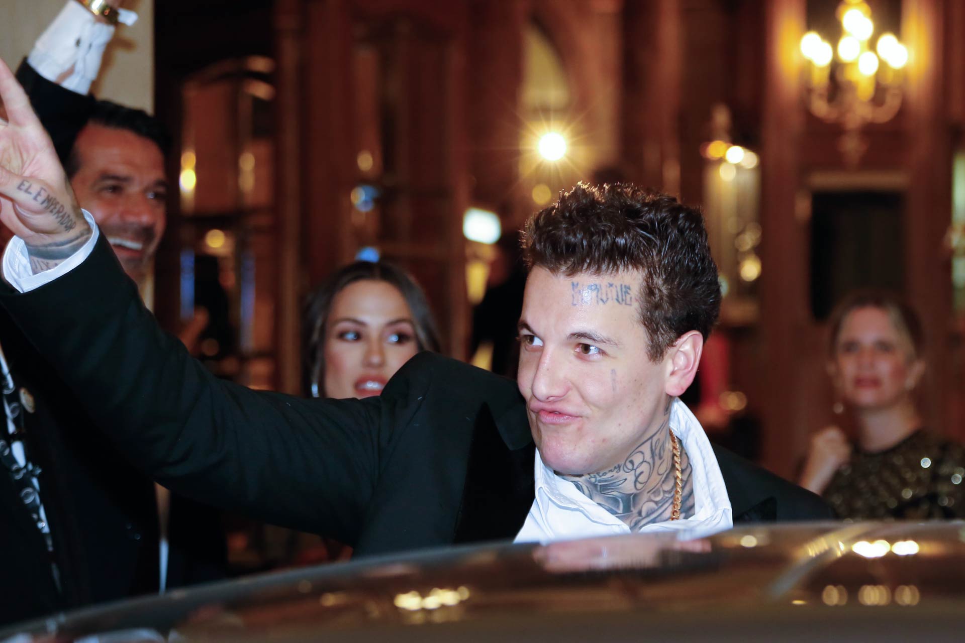 Alex Caniggia asisti&oacute; pero fue reacio a dar notas durante la gala