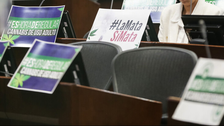 La iniciativa que buscaba legalizar la venta y consumo de cannabis para fines recreativos se hundió en el Senado. Foto Colprensa.