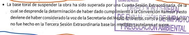 SEDEMA asegura al Juzgado Quinto que la CNH "superó" la recomendación de detener las obras del puente.