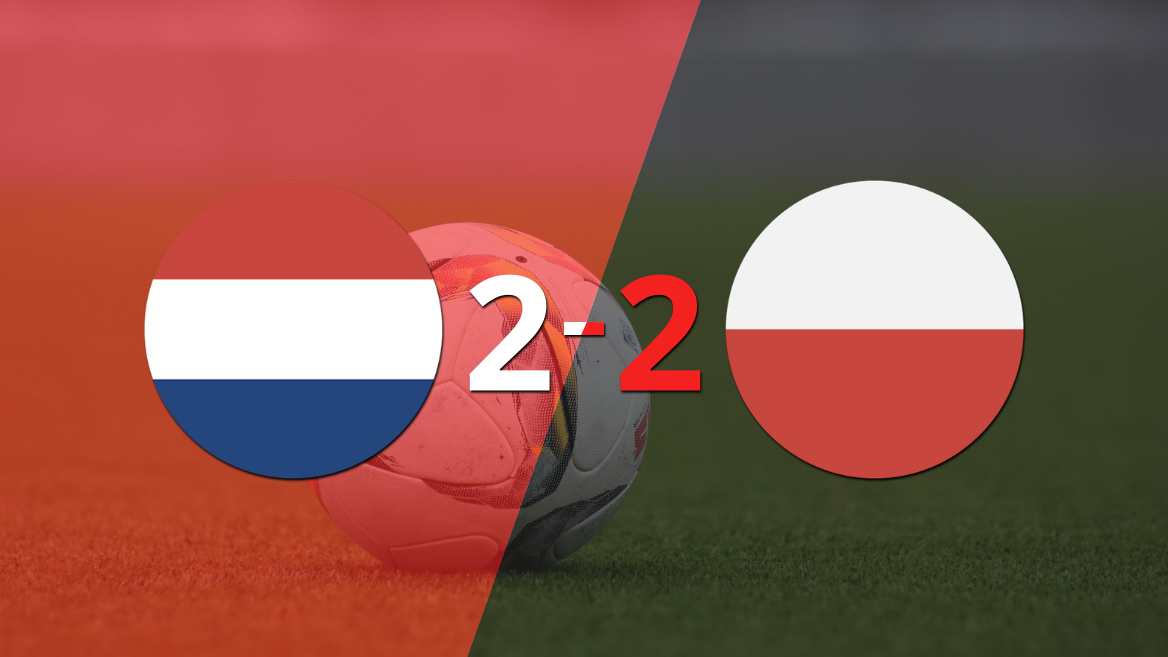 Empate a 2 entre Países Bajos y Polonia