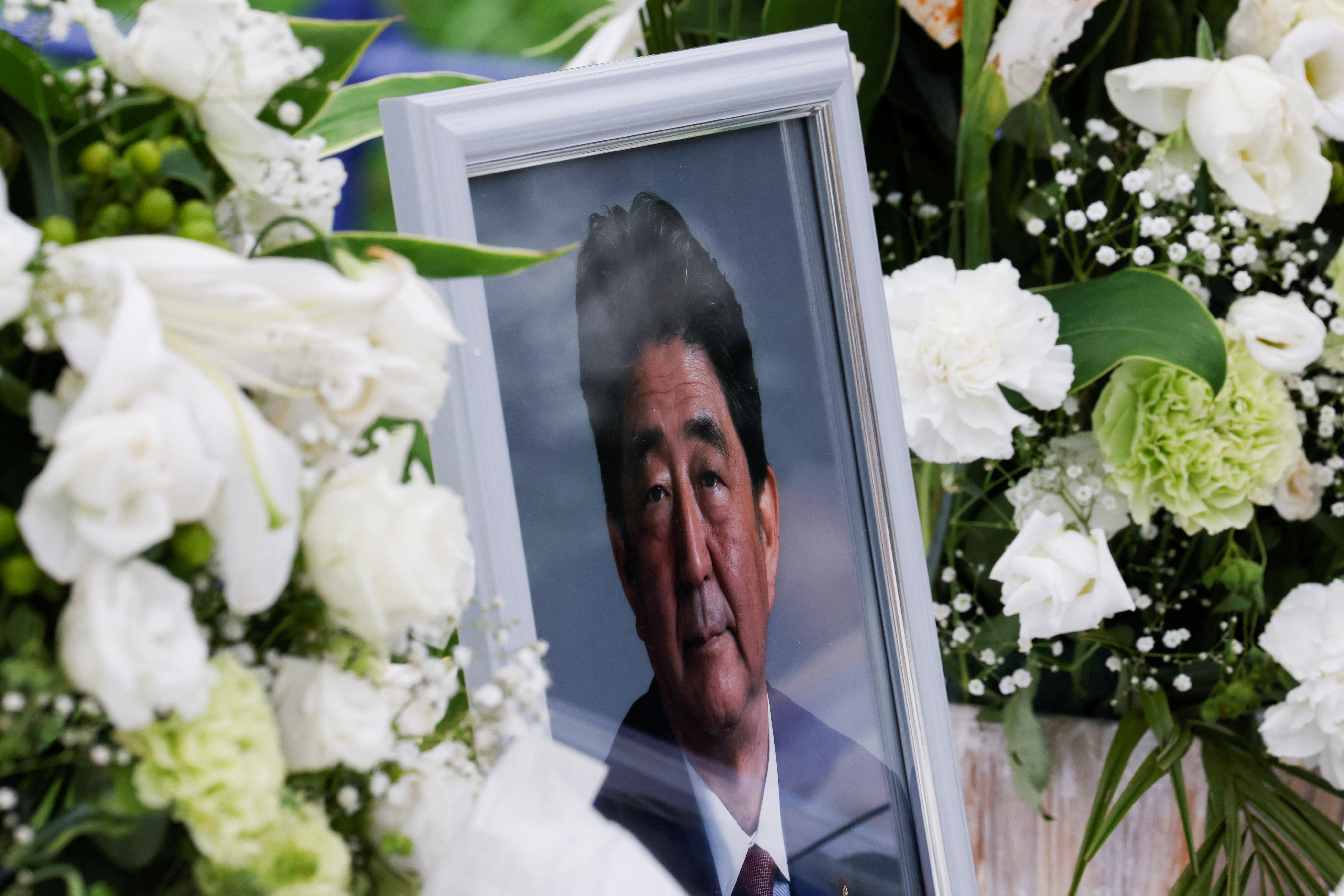 el funeral de Shinzo Abe