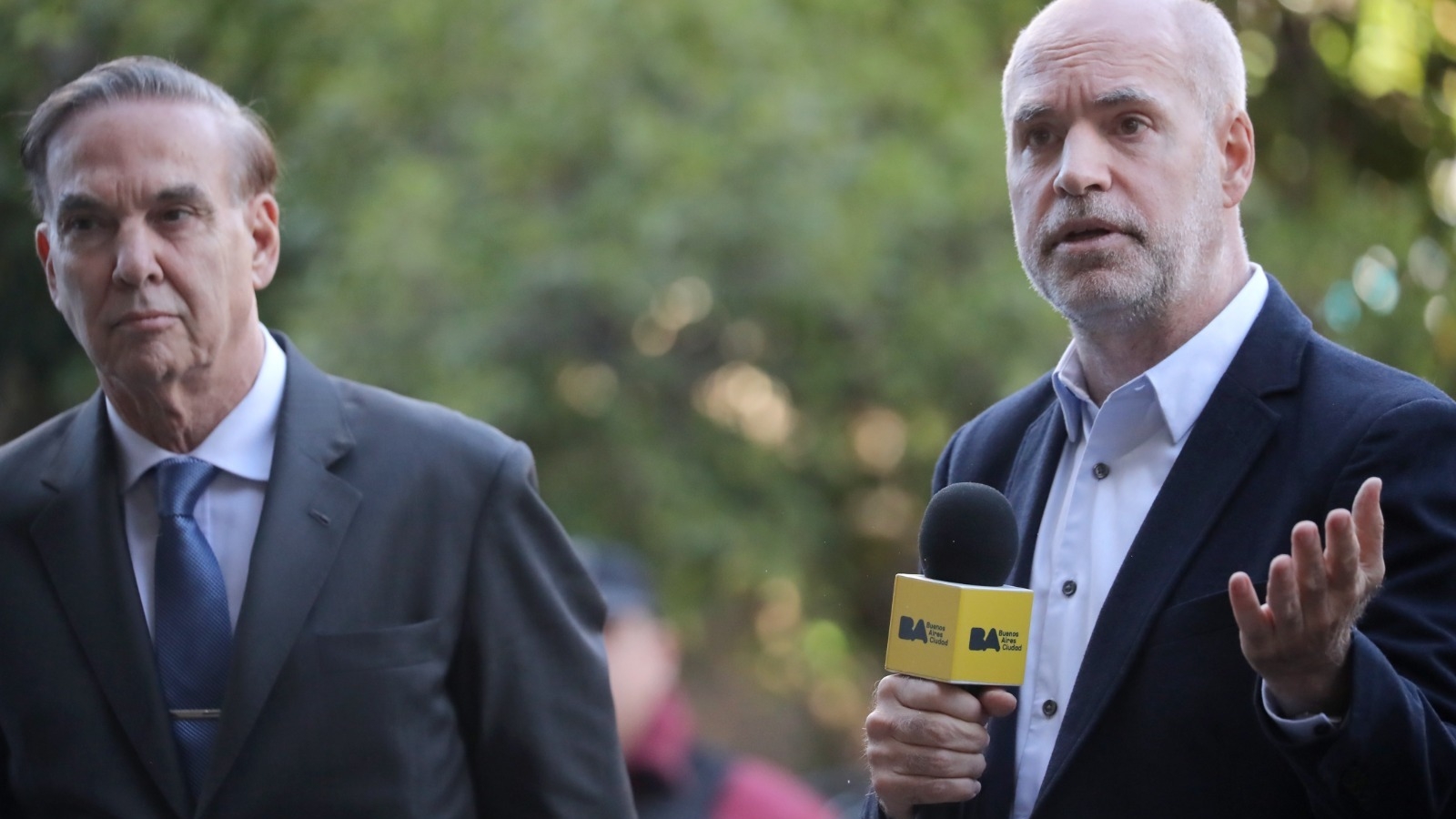 Horacio Rodríguez Larreta junto a Miguel Ángel Pichetto
