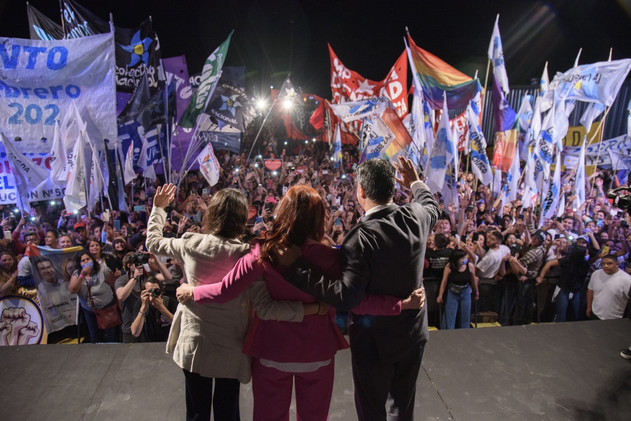 Cristina Kirchner, en la sede de la Universidad Nacional Austral de Chaco, donde arremetió contra la gestión de Alberto Fernández