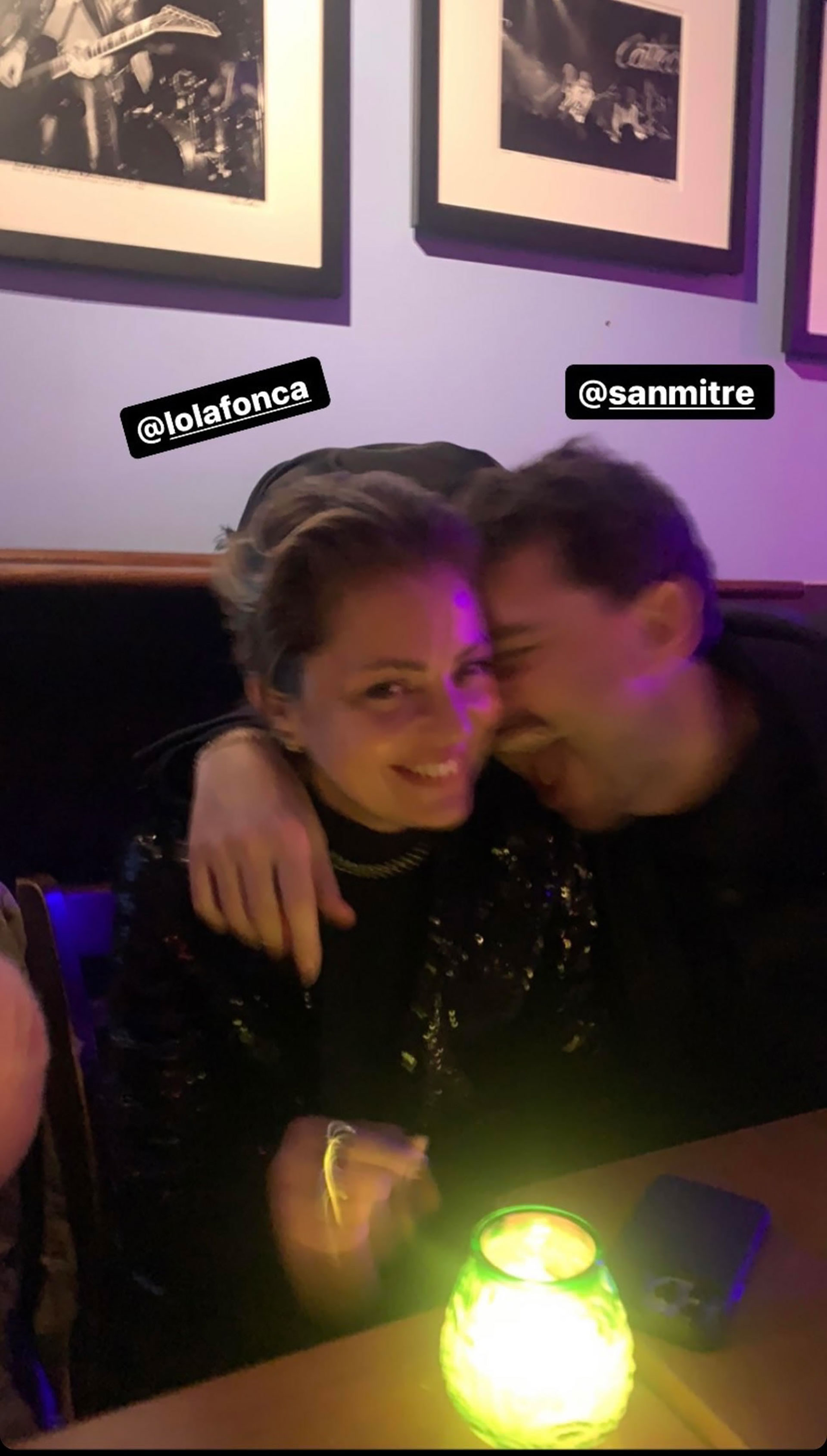 Dolores Fonzi y Santiago Mitre (Instagram)