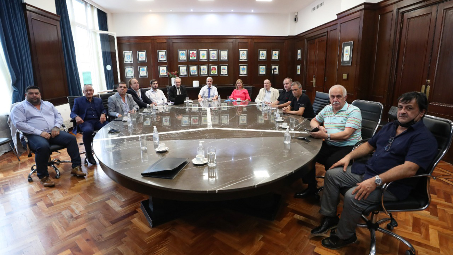 Los integrantes de la reunión de hoy
