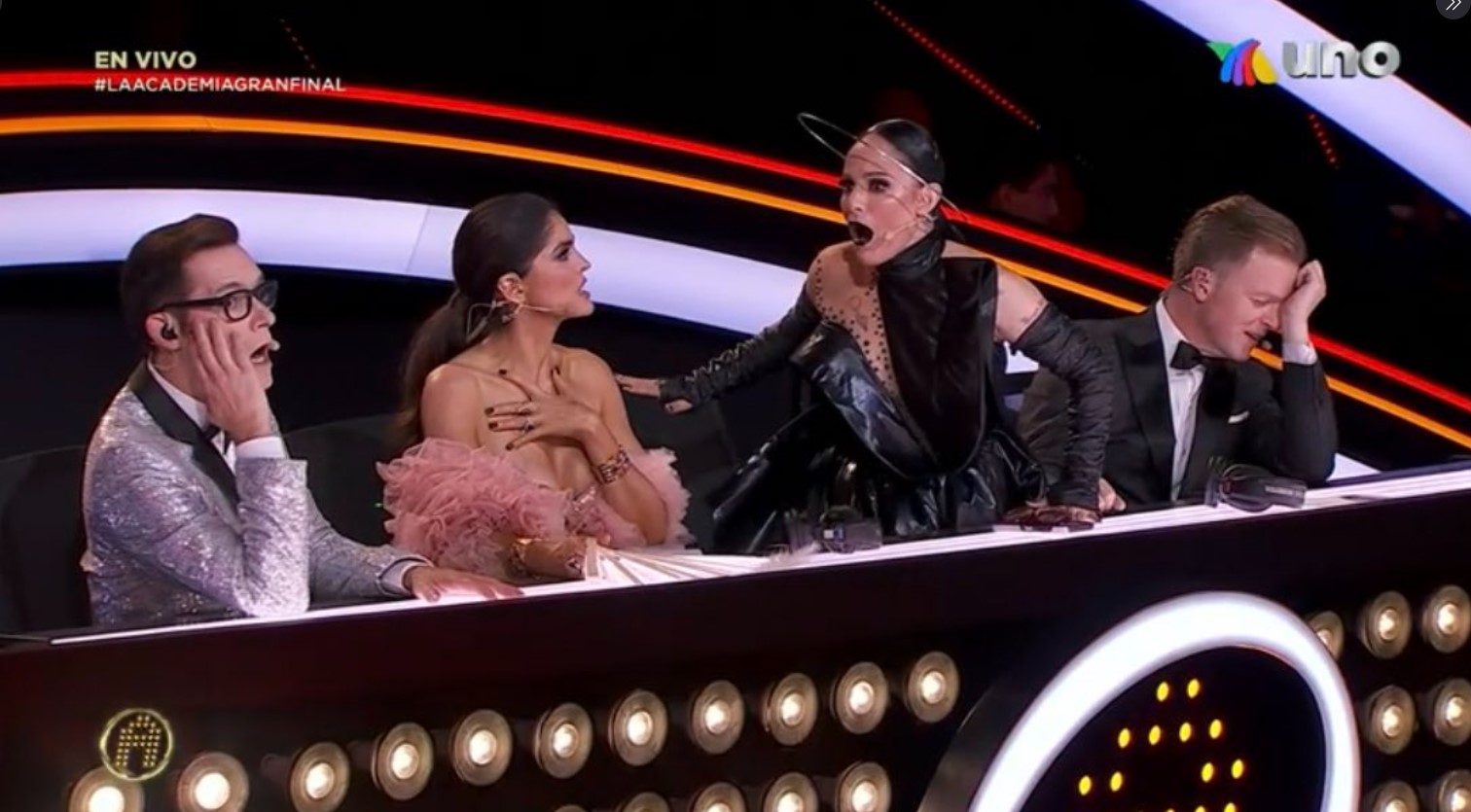 The viral reaction of the judges of The Academy for the winner and the places of its finalists (Photo: TV Azteca)