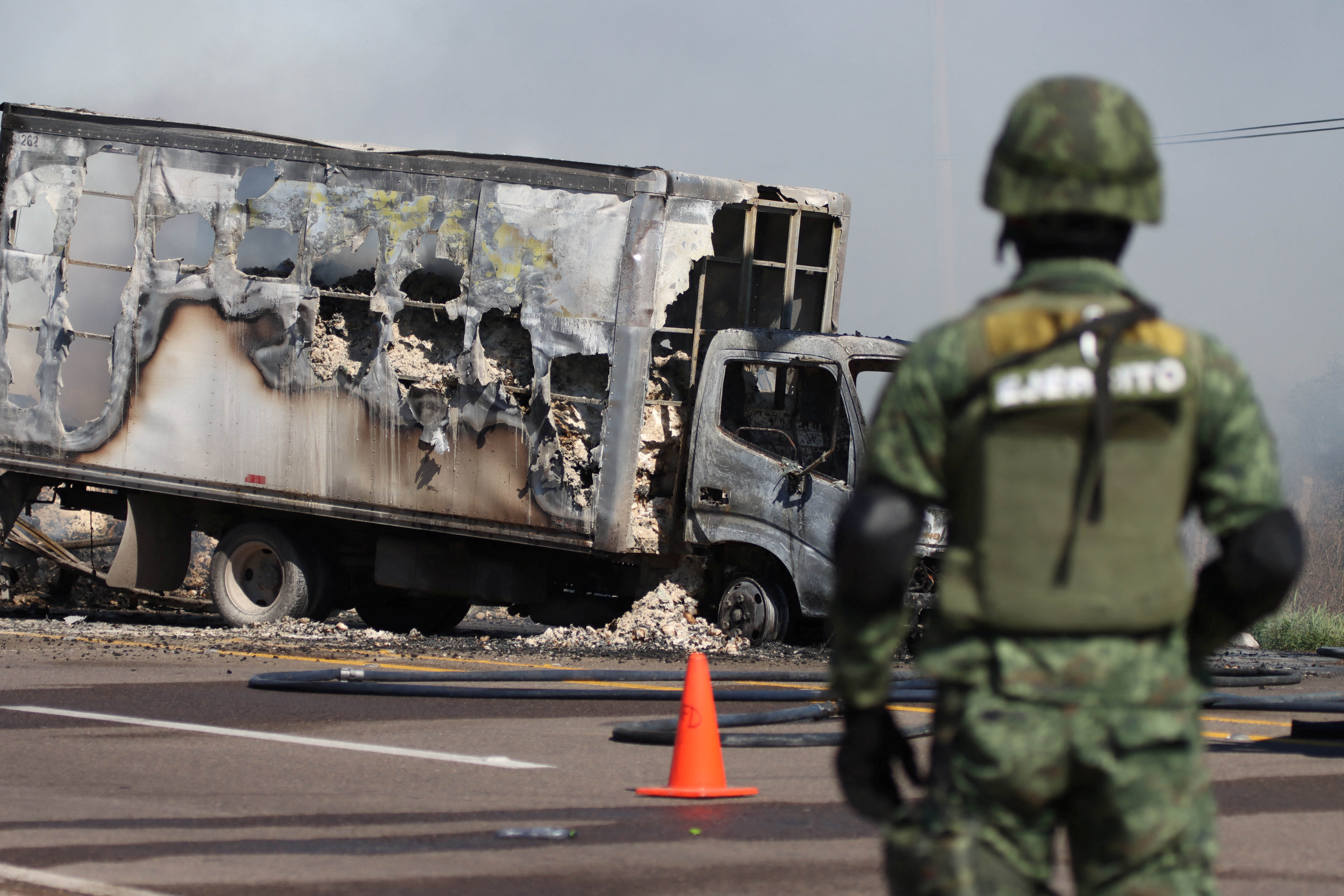 Culiacán stopped its activities completely because the violence increased severely after the arrest of the son of Chapo Guzman (REUTERS / Stringer)