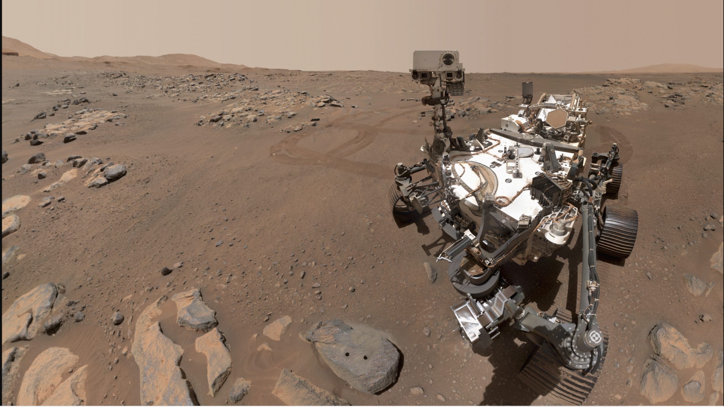 Il rover guarda la telecamera per scattare un selfie da Marte (Immagini: NASA)