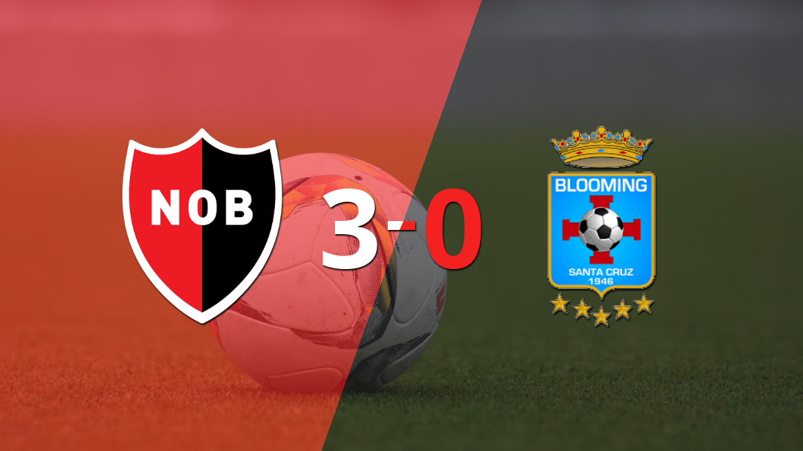 Newell`s golea 3-0 a Blooming y Marcos Portillo firma doblete