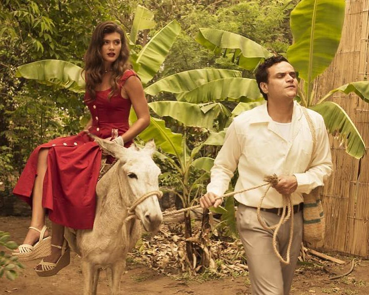 Daniela Tapia y Silvestre Dangond en 'Leandro Díaz'. Instagram