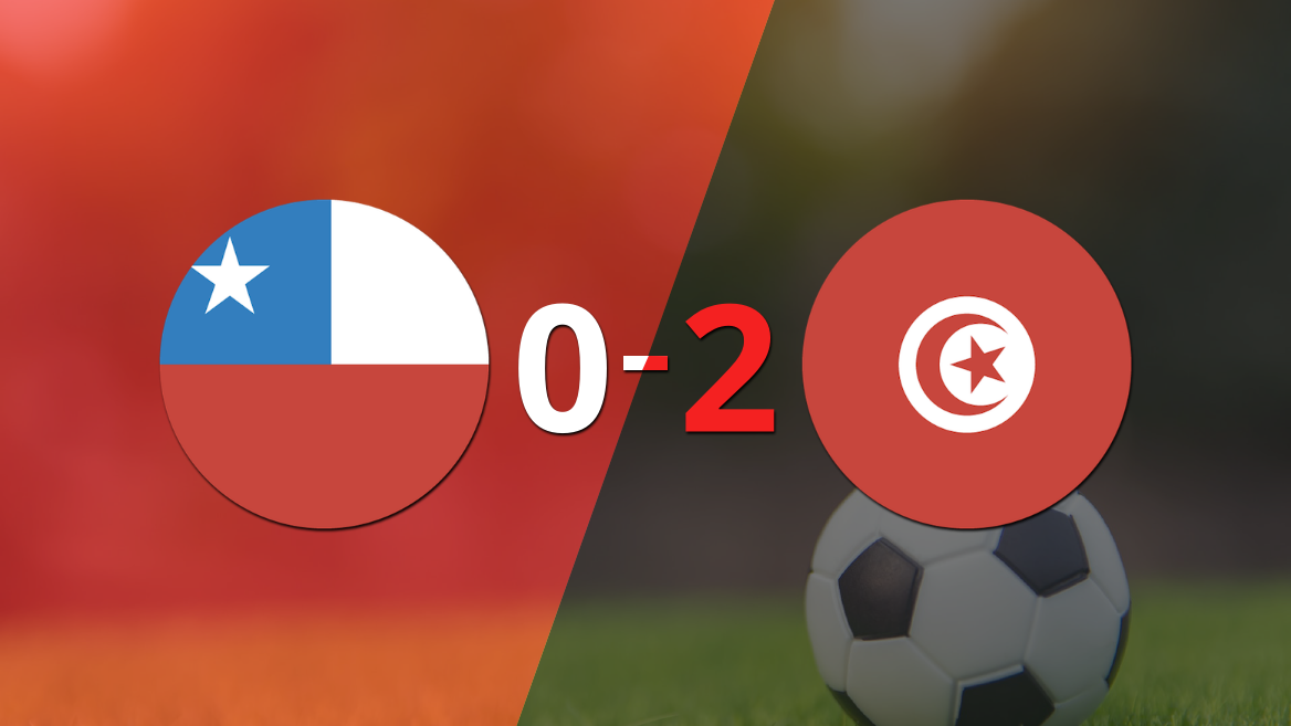 Túnez fue superior y venció por dos goles a Chile en el estadio Estadio Parque Misaki